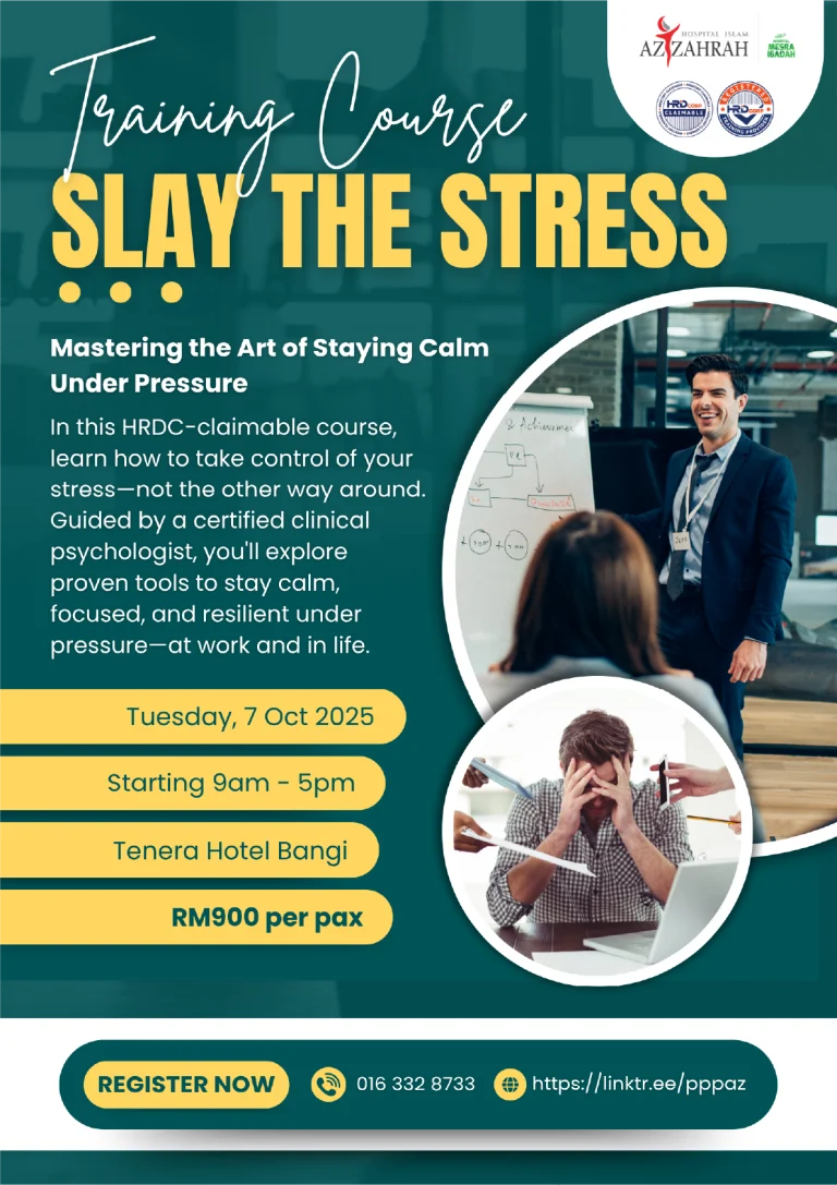 Bengkel Slay the Stress – Latihan HRDC Urus Tekanan oleh Az-Zahrah