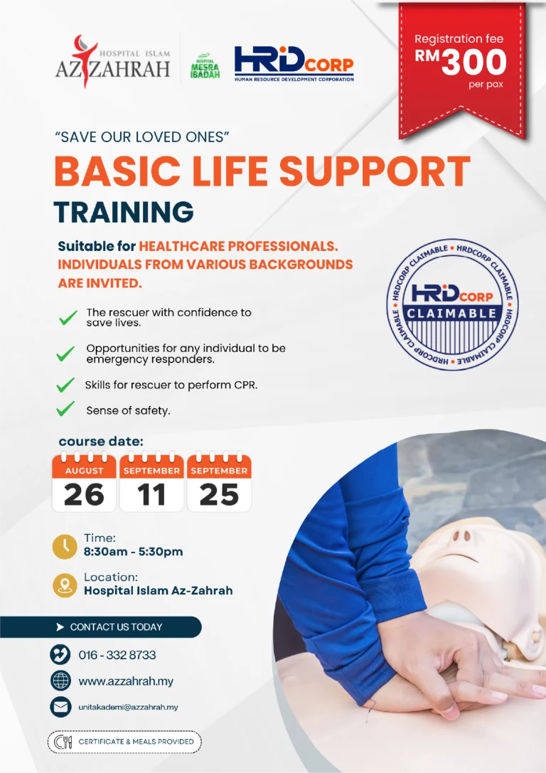 Latihan Basic Life Support HRDC Claimable Hospital Islam Az-Zahrah Bangi