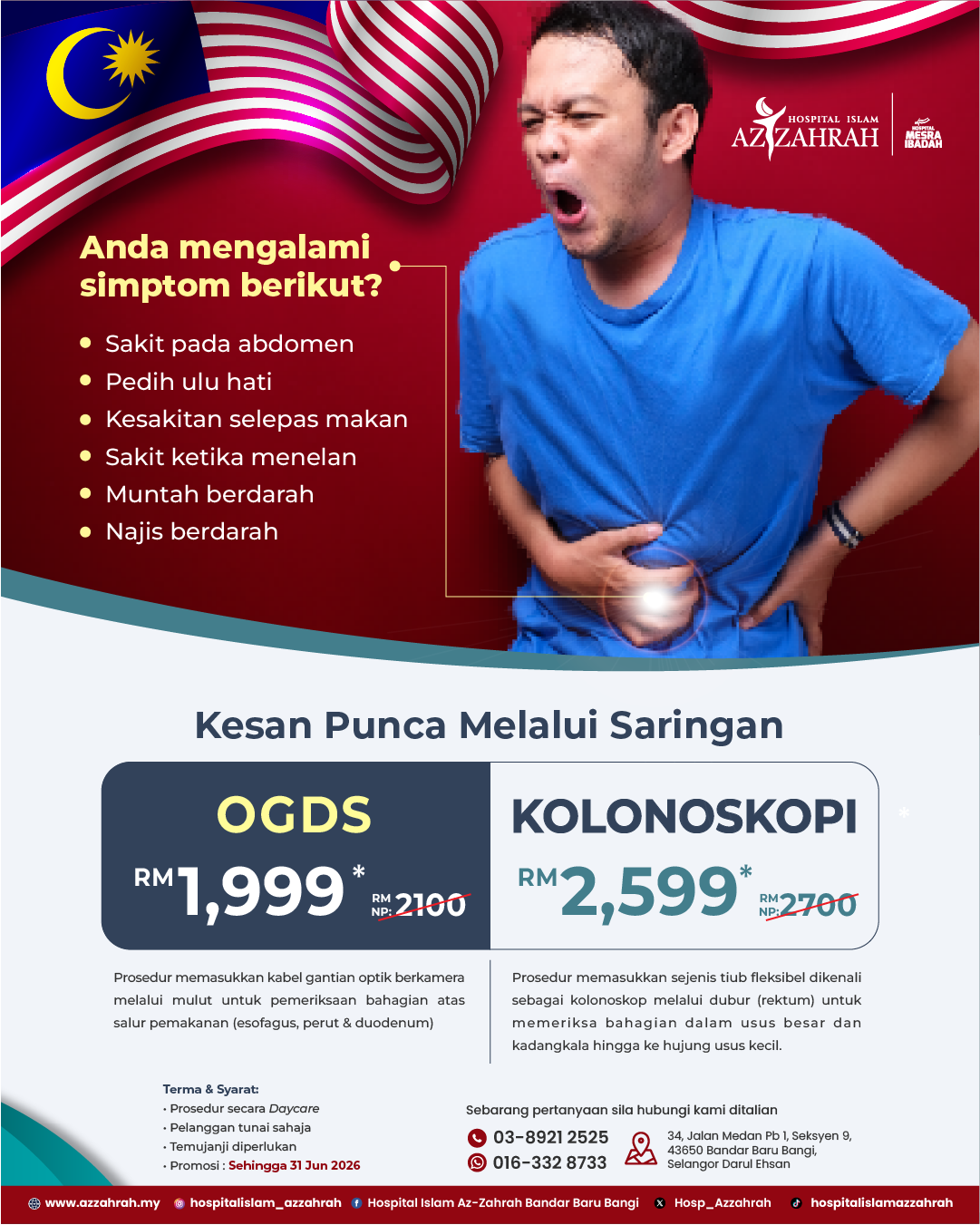 Pakej OGDS & COLONOSCOPY