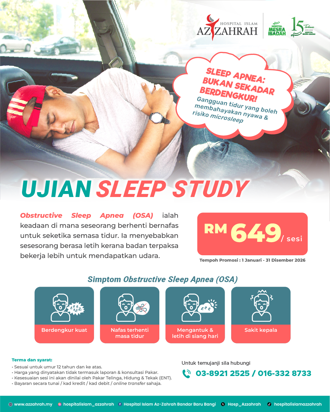 Pakej Sleep Study Screening