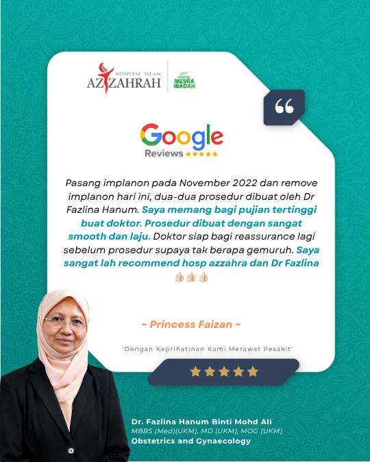 Testimoni Pelanggan Bersalin Az-Zahrah 12