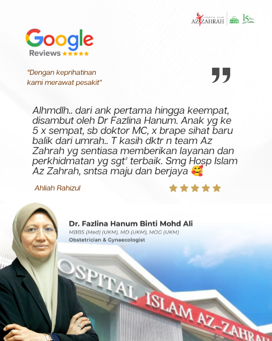 Testimoni Pelanggan Bersalin Az-Zahrah 9