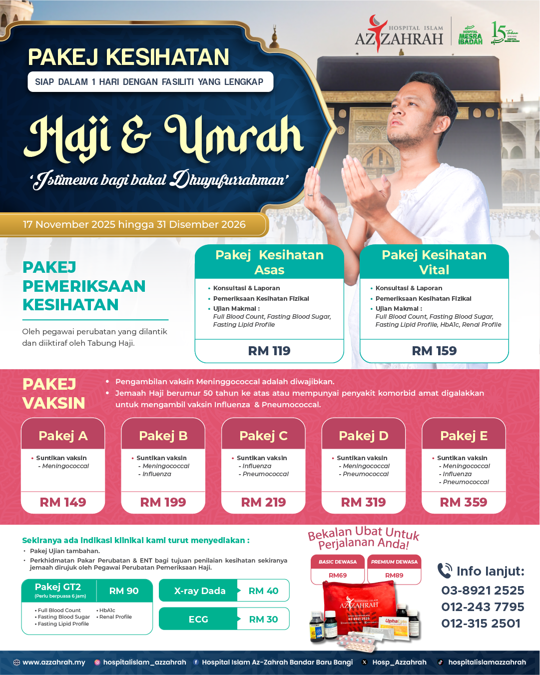 Pakej Kesihatan Haji & Umrah