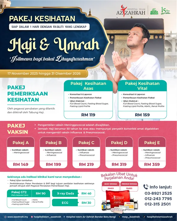 Pakej Kesihatan Haji & Umrah