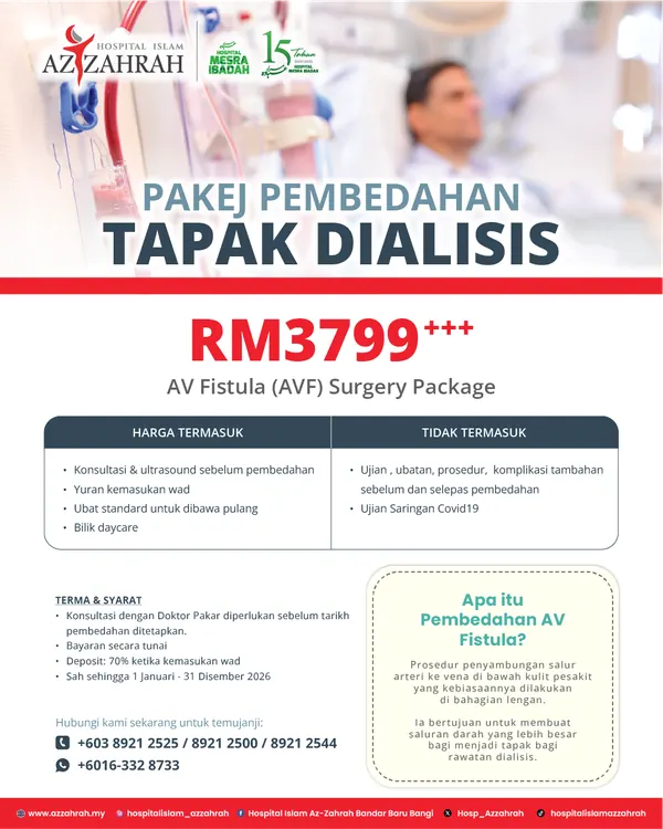 Pakej Tapak Dialisis AVF (AVF)